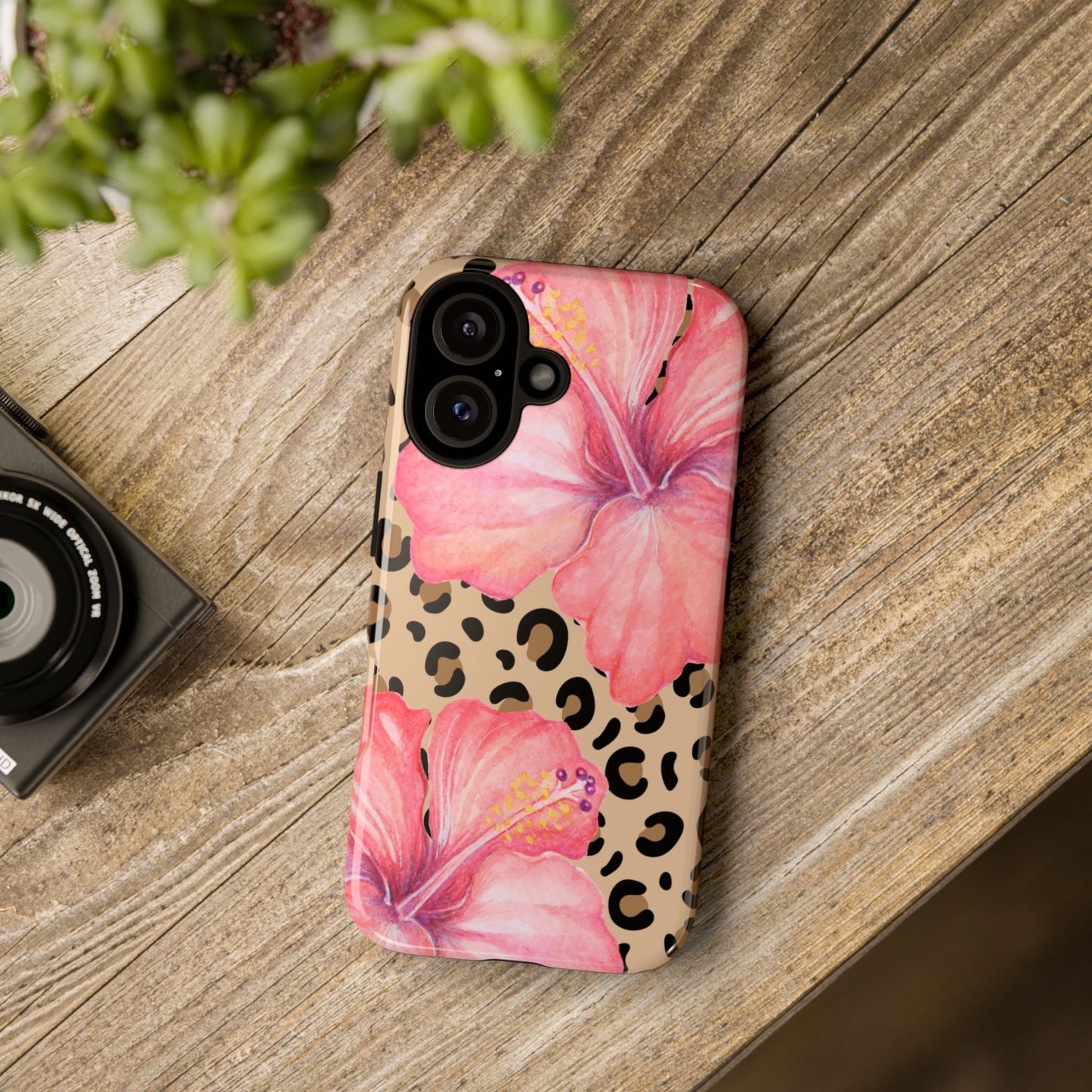 Leopard and Hibiscus iPHONE Tough Cases l Perfect for the Summer