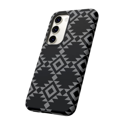 SAMSUNG Tribal Pattern Black and Grey Tough Phone Case | MADE FOR HIM AND HER