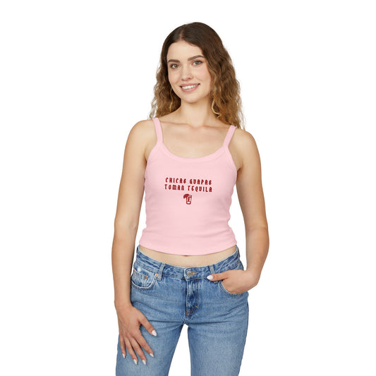 Chicas Guapas Toman Tequila Camiseta de Tirantes Finos para Mujer - Prenda de Verano de Moda