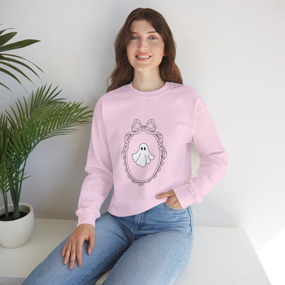 Cute Ghost Crewneck Sweatshirt | Cozy Unisex Fall Apparel, Halloween Outfit, Spooky Season Gift, Casual Comfort