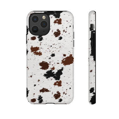 iPHONE Cow Print Tough Phone Case l GIFT FOR HIM AND HER