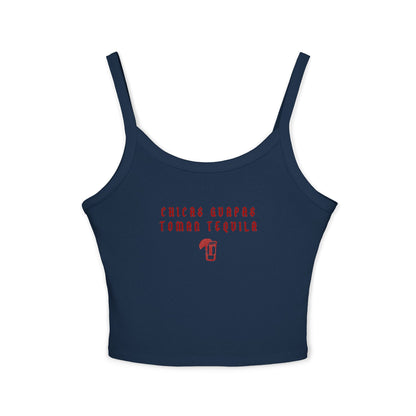Chicas Guapas Toman Tequila Camiseta de Tirantes Finos para Mujer - Prenda de Verano de Moda