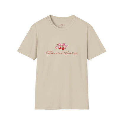Feminine Energy Unisex Softstyle T-Shirt - Positive Vibes for Everyday Wear