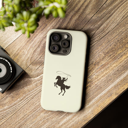iPHONE Western Horse Rider Phone Case l Durable Phone Cover, Cowboy Style, Tough Case