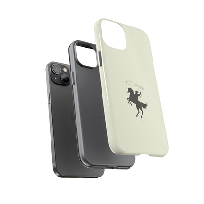 iPHONE Western Horse Rider Phone Case l Durable Phone Cover, Cowboy Style, Tough Case