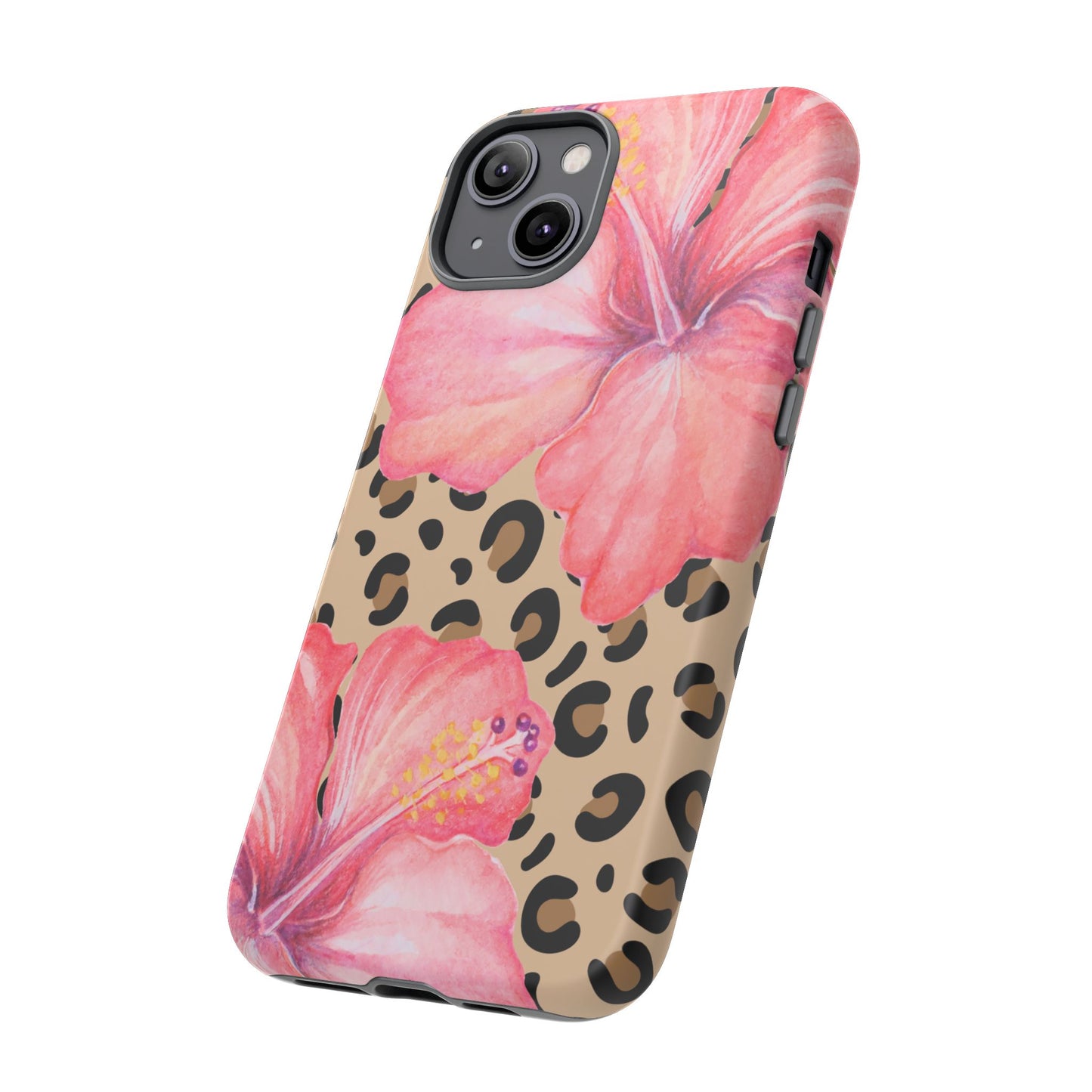 Leopard and Hibiscus iPHONE Tough Cases l Perfect for the Summer