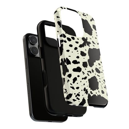 iPHONE Cow Print Tough Phone Cases l Durable Protection