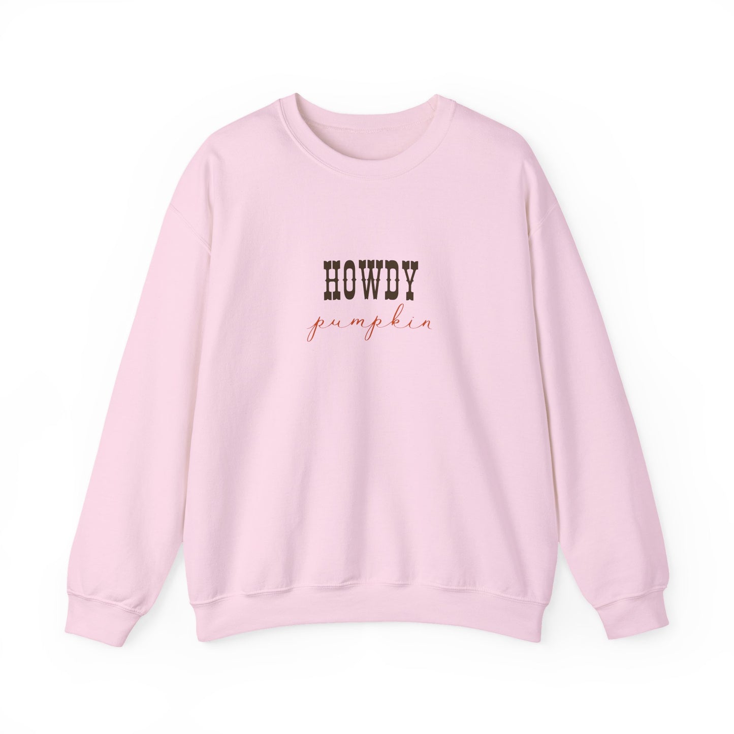 Howdy Pumpkin Crewneck Sweatshirt, Unisex Fall Sweatshirt, Cozy Autumn Apparel, Thanksgiving Gift, Casual Layer