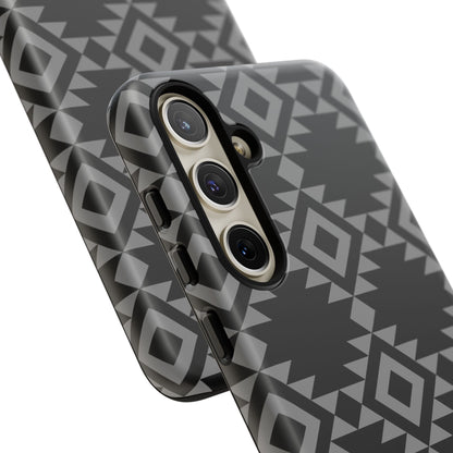 SAMSUNG Tribal Pattern Black and Grey Tough Phone Case | MADE FOR HIM AND HER