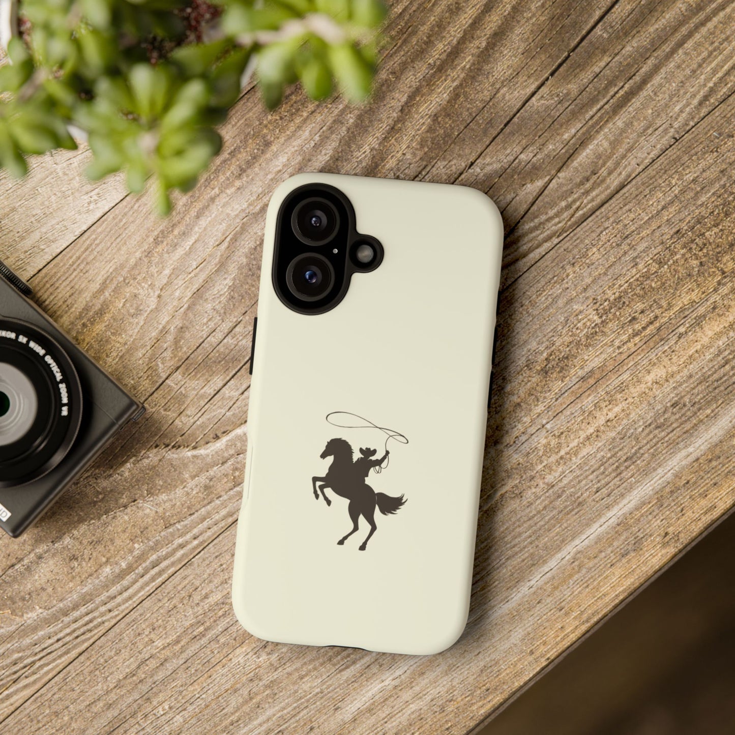 iPHONE Western Horse Rider Phone Case l Durable Phone Cover, Cowboy Style, Tough Case