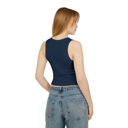 "A Little Bit Dramatic" - Cute Women's Micro Rib Racer Tank Top