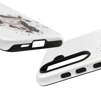 SAMSUNG Bull Skull with Cow Print Tough Phone Case l Gift for Him, Western Style