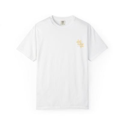 "Saltwater, Seashells, Sunshine" Garment-Dyed T-Shirt l Coastal Vibes, Relaxed Fit, Beachwear