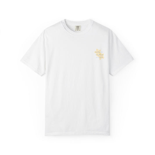 "Saltwater, Seashells, Sunshine" Garment-Dyed T-Shirt l Coastal Vibes, Relaxed Fit, Beachwear