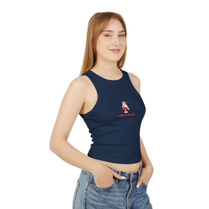 "A Little Bit Dramatic" - Cute Women's Micro Rib Racer Tank Top