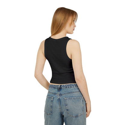 "A Little Bit Dramatic" - Cute Women's Micro Rib Racer Tank Top