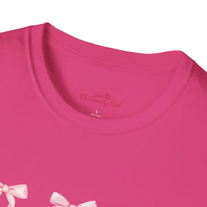 Pink Ribbon Unisex Softstyle T-Shirt | Cute & Casual Gift for All Occasions