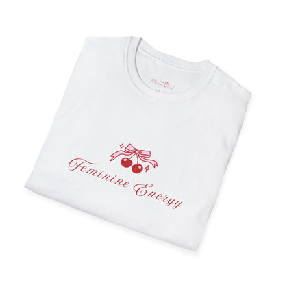 Feminine Energy Unisex Softstyle T-Shirt - Positive Vibes for Everyday Wear