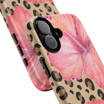 Leopard and Hibiscus iPHONE Tough Cases l Perfect for the Summer