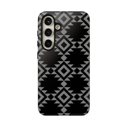 SAMSUNG Tribal Pattern Black and Grey Tough Phone Case | MADE FOR HIM AND HER