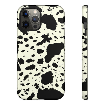 iPHONE Cow Print Tough Phone Cases l Durable Protection