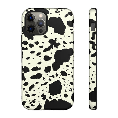 iPHONE Cow Print Tough Phone Cases l Durable Protection