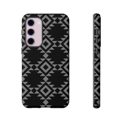SAMSUNG Tribal Pattern Black and Grey Tough Phone Case | MADE FOR HIM AND HER