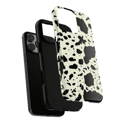 iPHONE Cow Print Tough Phone Cases l Durable Protection