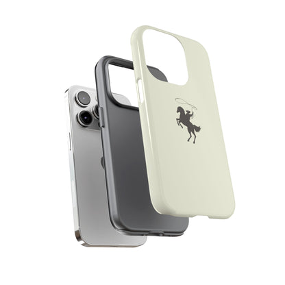 iPHONE Western Horse Rider Phone Case l Durable Phone Cover, Cowboy Style, Tough Case